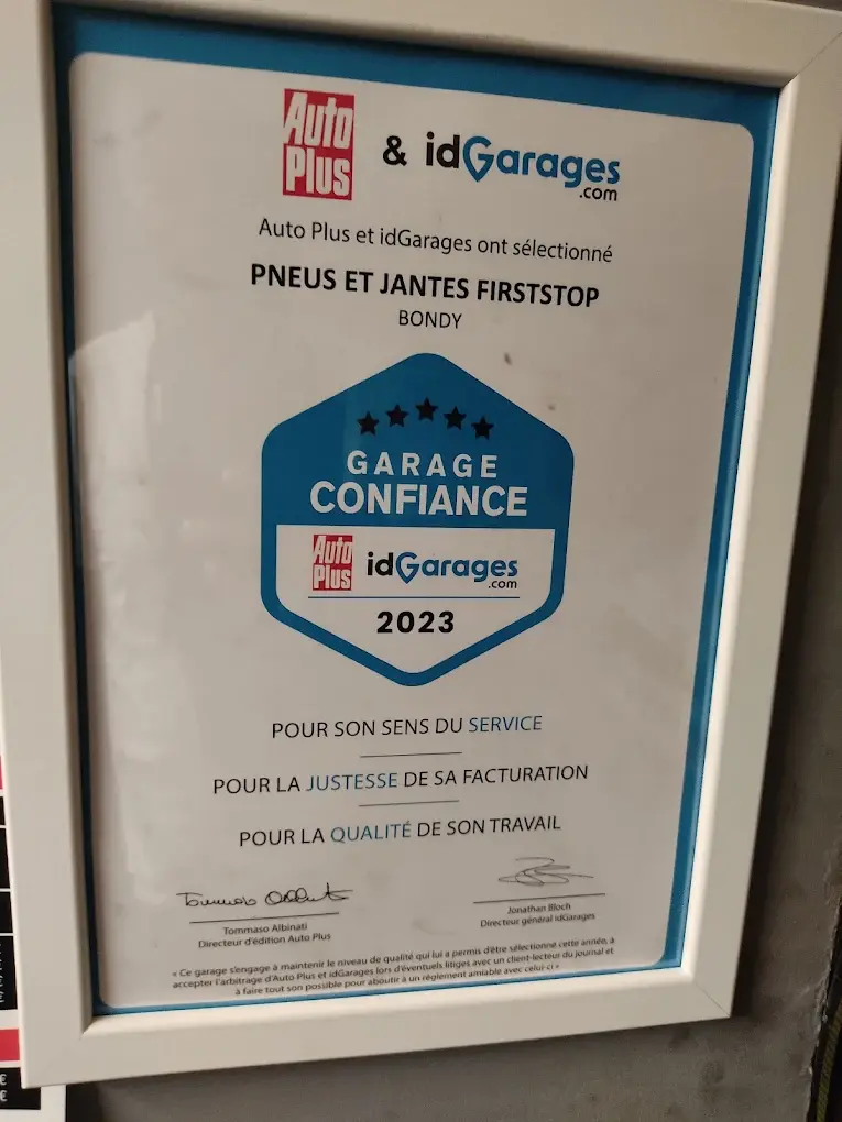Label Garage Confiance Auto Plus et idGarages 2023